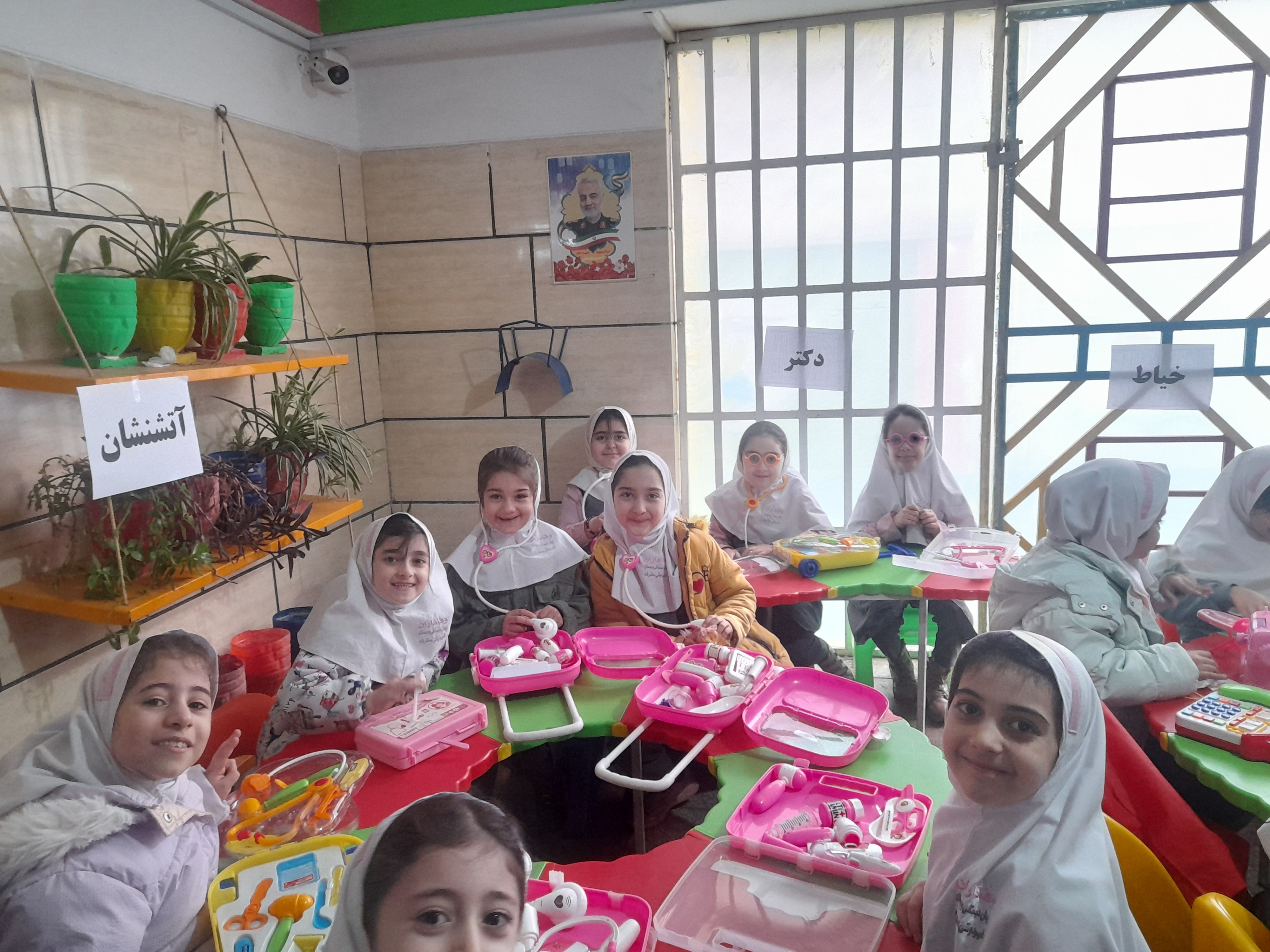 فعالیت فروردین ماه ۱۴۰۴ هدف آشنایی با مشاغل